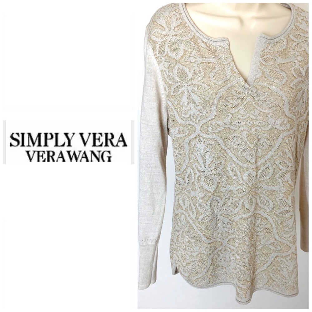 Simply Vera, Vera Wang Tan and Gold Top